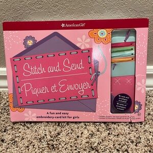 American Girl Stitch and Send: A Fun and Easy Embroidery-Card Kit for Girls